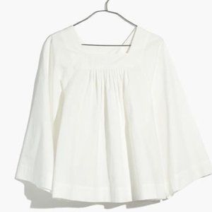 Madewell Square neck white top